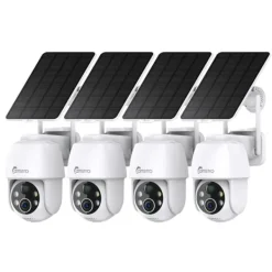 Outlet Sikkerhedskamera, To-vejs lyd, Farve natvision,4PCS Sikkerhedsmonitorer & Videokameraer