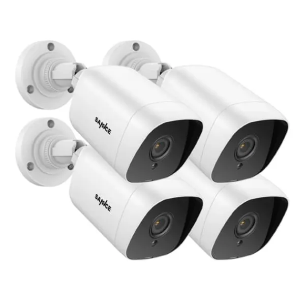 Online Sikkerhedskameraer, 1080P opløsning, natvision, 4PCS kamerakits Sikkerhedsmonitorer & Videokameraer