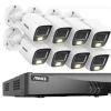 Online Sikkerhedskamerasystem, 5MP højopløsningskvalitet, 8CH DVR med nattevision,4T, 8CH DVR 8Pcs Kits-b Sikkerhedsmonitorer & Videokameraer