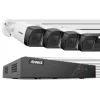 Sikkerhedskamerasystem, 5MP opløsning, 8-kanals videoindgang, MicroSD-lagring,8CH NVR 4Pcs Kamera-b, 1T Sikkerhedsmonitorer & Videokameraer