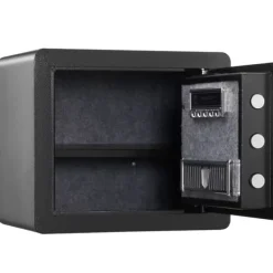Pengeskabe^Sikkerhedsskab 1,2 kubikfod med digitalt tastatur og nøgler. Beskyt penge, smykker og dokumenter hjemme eller på hotellet. 15,8x11,8x13,8