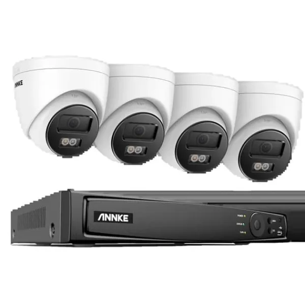 Sale Sikkerhedssystem, 16CH 4K POE NVR, Menneske- og Køretøjs IP Kamera, 8CH 4PCS NVR Kit, Ingen Sikkerhedsmonitorer & Videokameraer