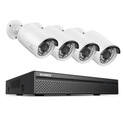 Sikkerhedsmonitorer & Videokameraer^Sikkerhedssystem, 5MP HD opløsning, natvisionsteknologi, Ingen, 8CH 4 stk 8MP