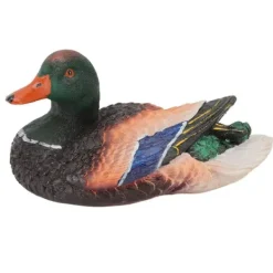 Sale Simulering Vand Flydende And Skulptur Ornament Syntetisk harpiks Kunstværk Springvand Dam Dekoration Havedekorationer