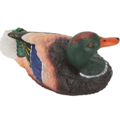 Sale Simulering Vand Flydende And Skulptur Ornament Syntetisk harpiks Kunstværk Springvand Dam Dekoration Havedekorationer