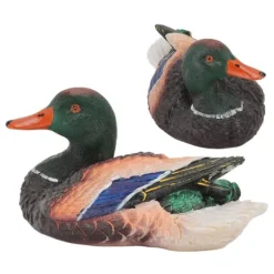 Sale Simulering Vand Flydende And Skulptur Ornament Syntetisk harpiks Kunstværk Springvand Dam Dekoration Havedekorationer