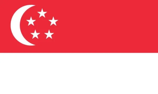 Flag & Vindposer^Singapore flag