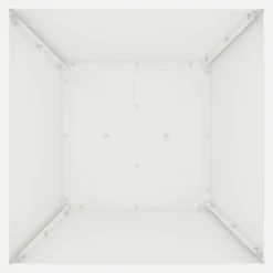 Plantestativer^Søjle Plantekasse 2 stk - Moderne Design i Stål | Størrelse: 40x40x100 cm | Farve: Hvid