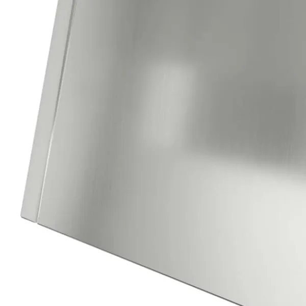Krukker & Plantebeholdere^Søjle Plantekasse i stål – Moderne trapezoid design | Størrelse: 35x35x73 cm | Farve: Sølv