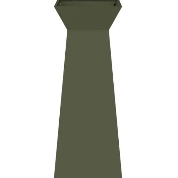 Hot Søjle Plantekasse 2-pak - Trapezoidal Design | Farve: Olivengrøn | Størrelse: 40x40x100 cm Plantestativer