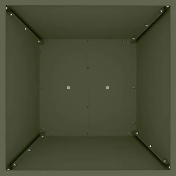 Hot Søjle Plantekasse 2-pak - Trapezoidal Design | Farve: Olivengrøn | Størrelse: 40x40x100 cm Plantestativer