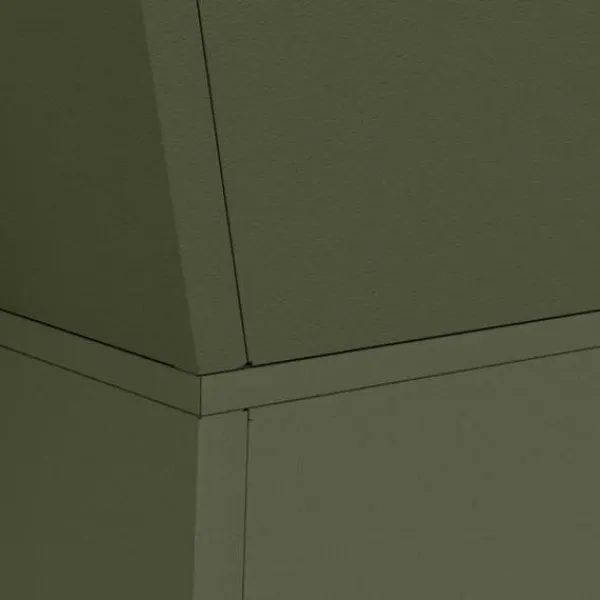 Hot Søjle Plantekasse 2-pak - Trapezoidal Design | Farve: Olivengrøn | Størrelse: 40x40x100 cm Plantestativer