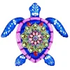 Outlet Skildpadde jern Vægskilt Have Ornament 21,5x20cm - Blå Havedekorationer
