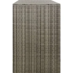 Skjul för tre soptunnor i konstrotting - Trädgårdsförvaring | Färg: Grå | Storlek: 207x80x117 cm Skure, Garager & Carports
