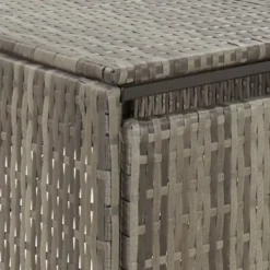 Skjul för tre soptunnor i konstrotting - Trädgårdsförvaring | Färg: Grå | Storlek: 207x80x117 cm Skure, Garager & Carports