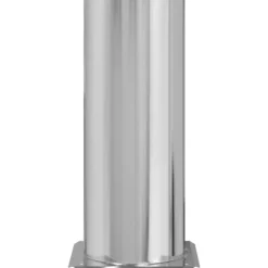 Best Skorstenshoved Forlængelse i Rustfrit Stål – Moderne Ventilation | Farve: Sølv | Størrelse: 31x31x50 cm Tilbehør Til Brændeovne & Pejse