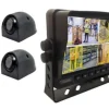 Sale Skærmsæt 7" ALL BSD (fodgængerdetektering) + 4 kameraer med IR Sikkerhedsmonitorer & Videokameraer