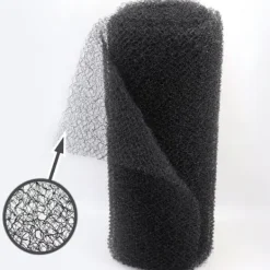 Clearance Skråmåtte Overfladestabiliseringstæppe 60 m x 1 m Styrke 20 mm UV Stabil Bankmåtte Sort Springvand & Damme