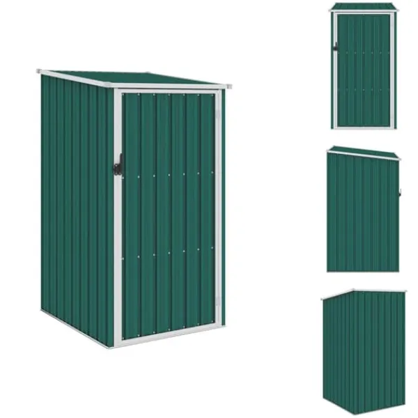 Clearance Skure & Redskabsskure - Living haveskur 87x98x159 cm galvaniseret stål grøn Skure, Garager & Carports
