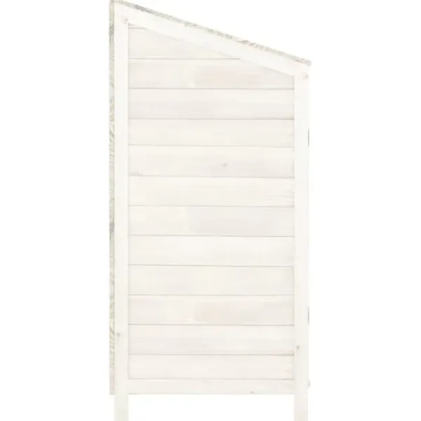 Best Skure & Redskabsskure - Living haveskur 102x52x112 cm massivt grantræ hvid Skure, Garager & Carports