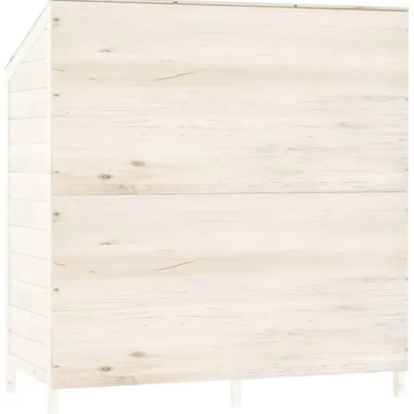 Best Skure & Redskabsskure - Living haveskur 102x52x112 cm massivt grantræ hvid Skure, Garager & Carports
