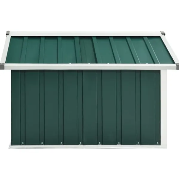 Skure, Garager & Carports^Skure & Redskabsskure - Living garage til robotplæneklipper 92x97x63 cm galvaniseret stål grøn