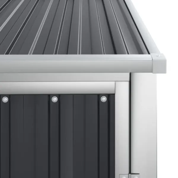 Skure, Garager & Carports^Skure & Redskabsskure - Living redskabsskur til haven 88x89x161 cm galvaniseret stål antracit
