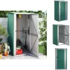 Skure, Garager & Carports^Skure & Redskabsskure - Living haveskur 118,5x97x209,5 galvaniseret stål grøn