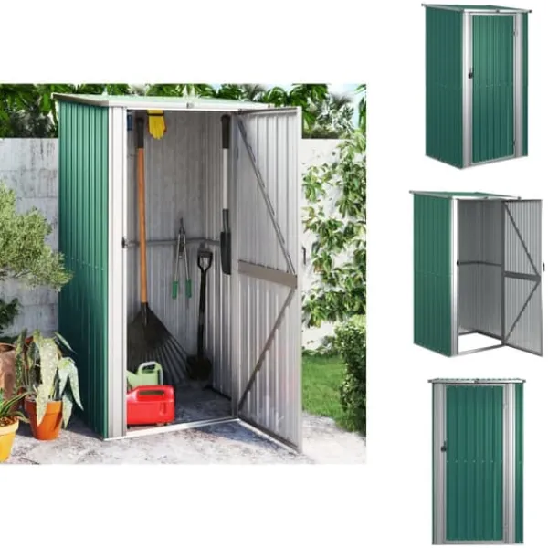 Skure, Garager & Carports^Skure & Redskabsskure - Living haveskur 118,5x97x209,5 galvaniseret stål grøn