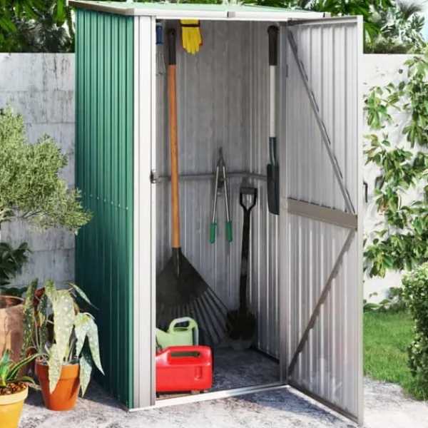 Skure, Garager & Carports^Skure & Redskabsskure - Living haveskur 118,5x97x209,5 galvaniseret stål grøn