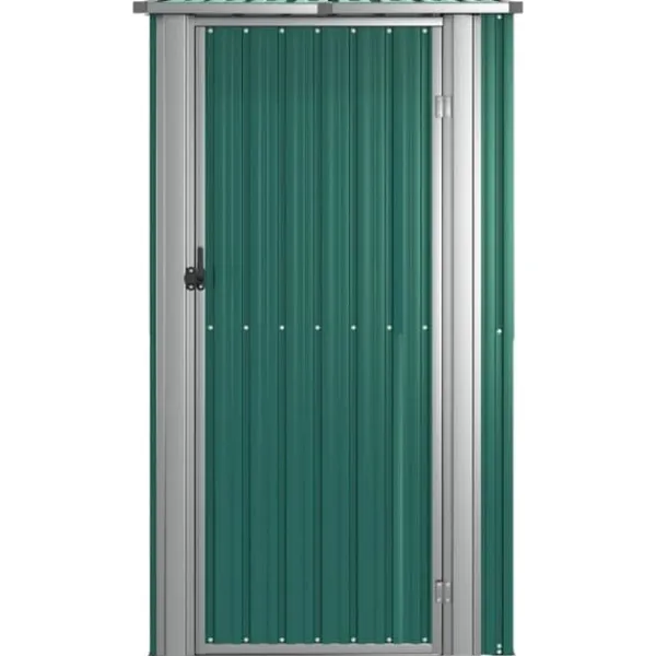 Skure, Garager & Carports^Skure & Redskabsskure - Living haveskur 118,5x97x209,5 galvaniseret stål grøn