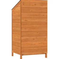 Online Skure & Redskabsskure - Living haveskur 55x52x112 cm massivt grantræ brun Skure, Garager & Carports