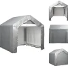 Outlet Skure & Redskabsskure - Living opbevaringstelt 180x180 cm galvaniseret stål grå Telte & Lysthuse