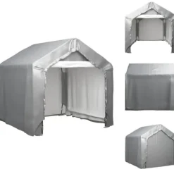 Outlet Skure & Redskabsskure - Living opbevaringstelt 180x180 cm galvaniseret stål grå Telte & Lysthuse