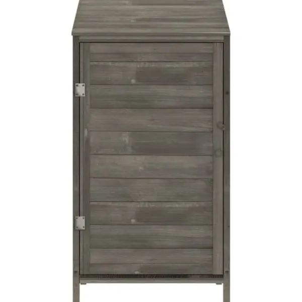Skure, Garager & Carports^Skure & Redskabsskure - Living haveskur 55x52x112 cm massivt grantræ antracitgrå