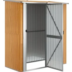Skure, Garager & Carports^Skure & Redskabsskure - Living haveskur 180,5x97x209,5 cm galvaniseret stål trælook