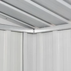 Skure, Garager & Carports^Skure & Redskabsskure - Living opbevaringsskur til haven 204x132x186 cm stål brun