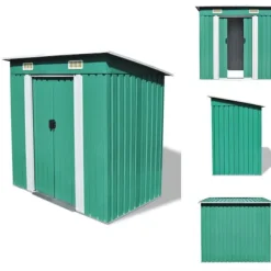 New Skure & Redskabsskure - Living haveskur metal grøn Skure, Garager & Carports