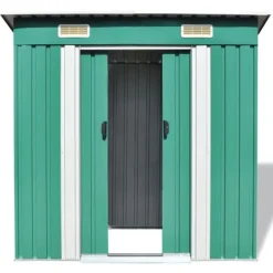 New Skure & Redskabsskure - Living haveskur metal grøn Skure, Garager & Carports