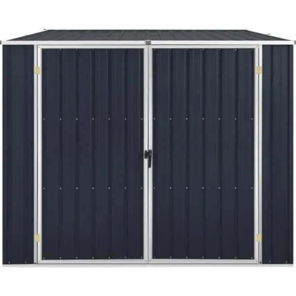 New Skure & Redskabsskure - Living haveskur 195x198x159 cm galvaniseret stål antracitgrå Skure, Garager & Carports