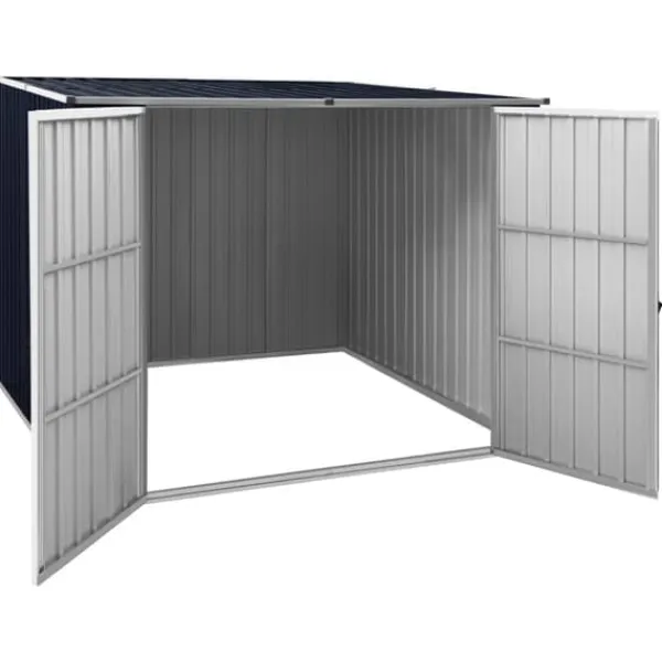 New Skure & Redskabsskure - Living haveskur 195x198x159 cm galvaniseret stål antracitgrå Skure, Garager & Carports