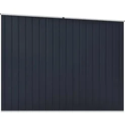New Skure & Redskabsskure - Living haveskur 195x198x159 cm galvaniseret stål antracitgrå Skure, Garager & Carports