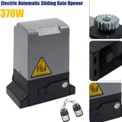 New Skydeportsåbner - Portmotor - 370 W - IP44 - Maks 600 kg - 1400 omdr./min - 12 m/min - Fjernbetjening & nøgler - Grå Skure, Garager & Carports