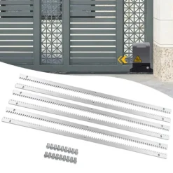 Skure, Garager & Carports^Skydeportsåbner, elektrisk automatisk motor med fjernbetjeningssæt, robust, mørkegrå