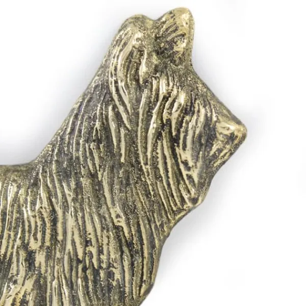 Adresseskilte & Husnumre^Skye Terrier - dørplade med hund, velkomstplade af messing, unikt skilt med inskriptionen Welcome by Art-Dog