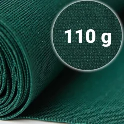 Haveduge^Skyggenet 1,5x25m 110 g/m2 + 50 klemmer grønne