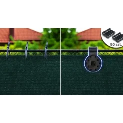 New Skyggenet 1,5x25m 140g/m2 + 50 klemmer grønne Haveduge