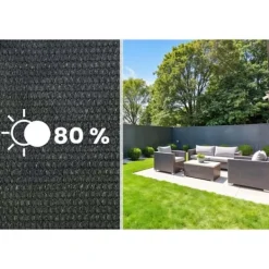 Hot Skyggenet 1,5x25m 110g/m2 + 50 klemmer grå Haveduge