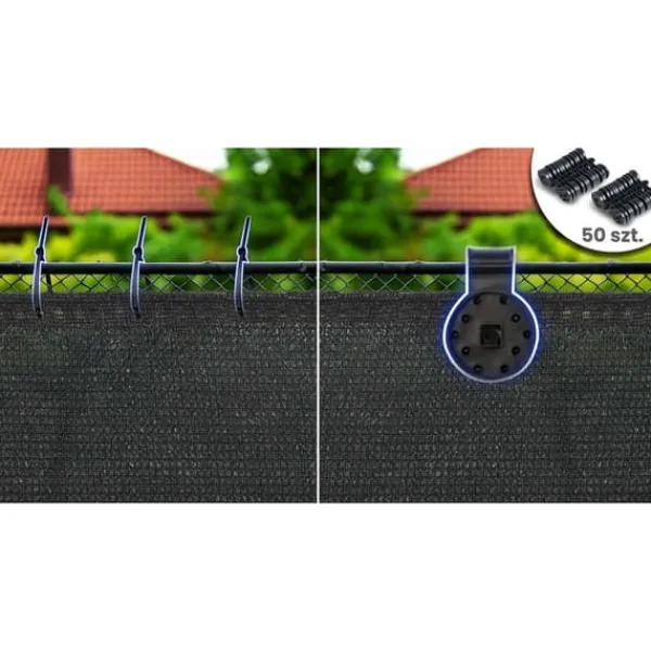 Online Skyggenet 1,5x50m 140g/m2 + 50 klemmer grå Haveduge
