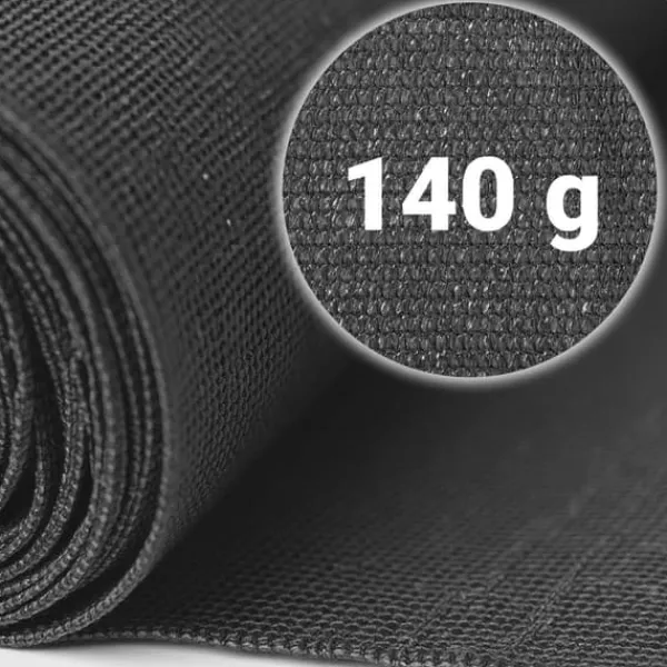 Online Skyggenet 1,5x50m 140g/m2 + 50 klemmer grå Haveduge